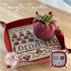 Tomayto Tomato Cross Stitch Chart by Hands on Design
