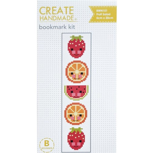 Fruit Salad Bookmark Cross Stitch Kit by Create Handmade