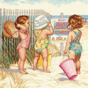 Beach Babies Counted Cross Stitch Kit by Dimensions