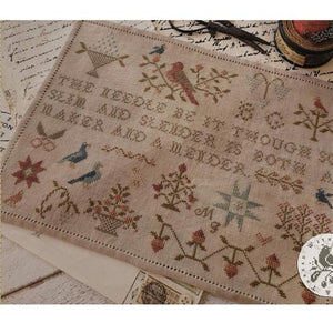 The Maker and Mender Cross Stitch Chart by Brenda Gervais