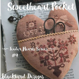 Sweetheart Pocket Tender Hearts Series 4 Cross Stitch Chart by Blackbird Designs