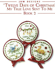Twelve Days of Christmas Cross Stitch Charts Series with Charms by JBW Designs