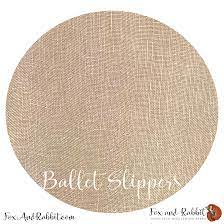 36CT Fox and Rabbit Hand Dyed linen Ballet Slippers Fat Half Yard