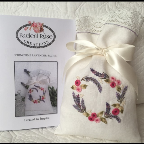Springtime Lavender Sachet Pattern by Faded Rose Creations