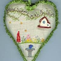 Summer Garden Heart by A Faithwurks Design
