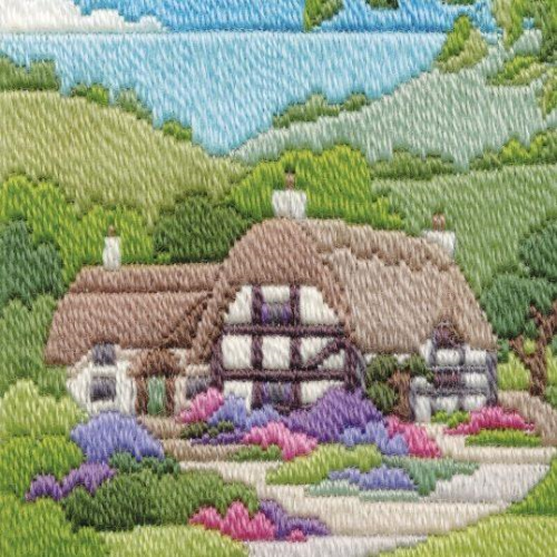 Kit Loisir Créatif Point De Croix Kingfisher - Oiseau Martin-pêcheur, 15x20.4 Cm - Toile 22 Ct, Fils Inclus - Idéal Débutant Ou Cadeau - 2