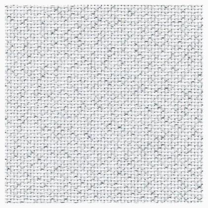 14CT Aida Zweigart Per Metre Lurex Silver