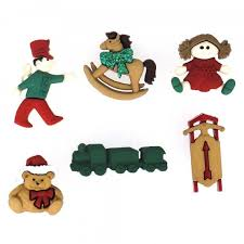 Dress It Up Buttons - Christmas Themed