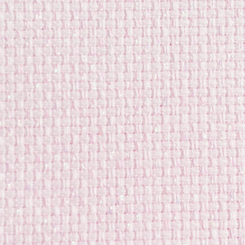 14CT Aida Zweigart Per Metre Pink 80cm Wide