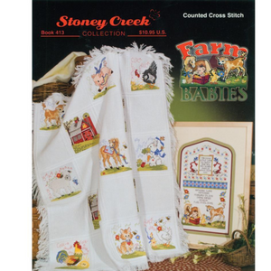 Farm Babies Cross Stitch Book by Stoney Creek
