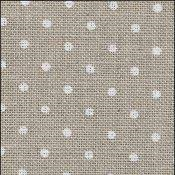 32CT Belfast Zweigart Linen Natural with White Dots 5379