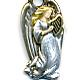 Susan Clarke Charm 1558 Angel Playing Harp