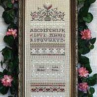 Love is Patient Sampler by Victoria Sampler