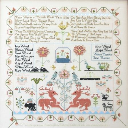 Sarah Worrall 1790 by Queenstown Sampler Designs