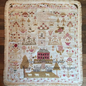 Mary Barres Sampler by Stacy Nash Primitives