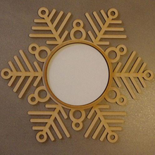 Christmas Snowflake Frame by Rosalie Dekker Designs