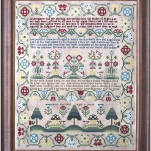 Harriet Hartland 1782 by Hands Across the Sea Samplers
