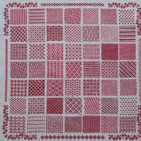 Jeu de Points Pattern Darning Chart by Reflets de Soie