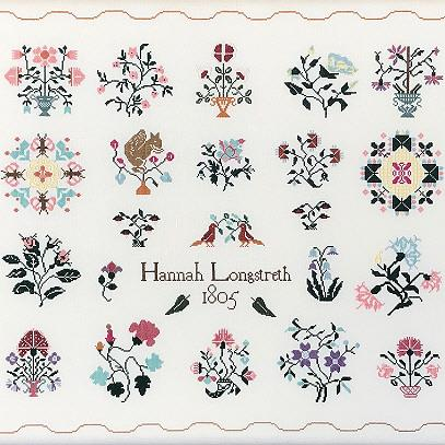 Hannah Longstreth 1805 by Queenstown Samplers