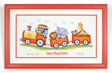 Safari Train Cross Stitch Kit by Vervaco -PN 0145025