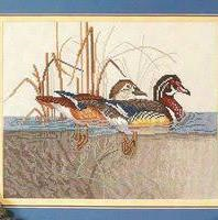 Bi-Level Wood Ducks by Country Cross Stitch