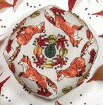 Ring a Ring 'O Foxes Biscornu by Faby Reilly Designs