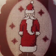 Rico Christmas Ornament Cross stitch Kit with Felt Frame