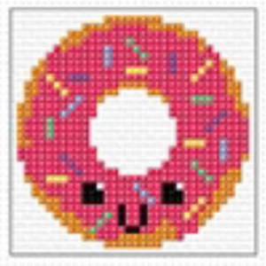 Cross Stitch Mini Donut Kit by Create Handmade