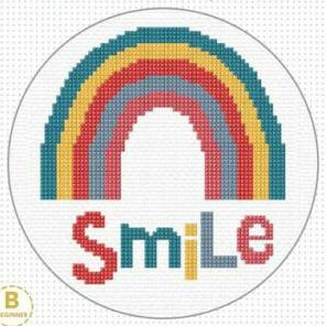 Cross Stitch Smile Kit by Create Handmade