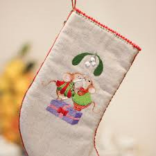 Mistletoe Kisses Christmas Stocking