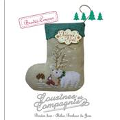 Christmas Stocking with White Polar Bear