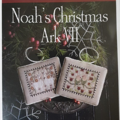 Noah's Christmas Ark No.7 (Llamas and Lovebirds) by Plum Street Samplers