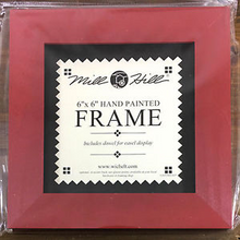 Mill Hill Wooden Frame 6" X 6" Red