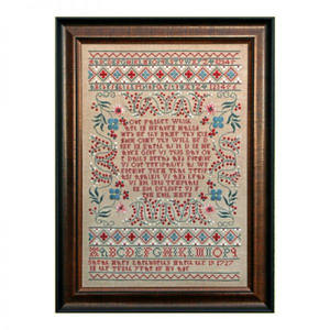 Sarah Mary Larkworthy 1727 by Hands Across the Sea Samplers