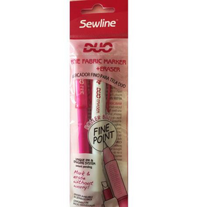 Sewline Duo Fine Fabric Marker And Eraser
