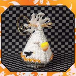 Candy Corn Ghost Mouse Limited Edition by Just Nan