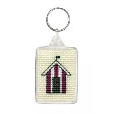 Beach Huts Keyring Kit by Textile Heritage