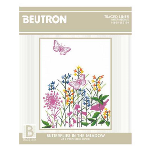 Butterflies in the Meadow Table Runner Kit by Beutron