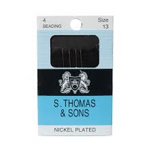 S Thomas Beading Needles
