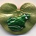 Susan Clarke Charm 100 Frog on Lilypad