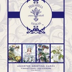 Mirabilia Holiday Greeting Cards - Pack of 12 Assorted Designs