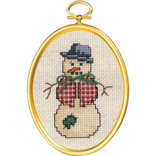 Snowman Kit With Frame By Janlynn
