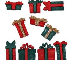Dress It Up Buttons - Christmas Themed