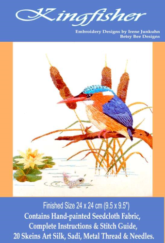 Kingfisher Thread painting Kit By Rajmahal