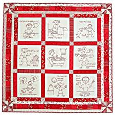 Mind your Mama (Redwork) by Eazy Peazy Quilts