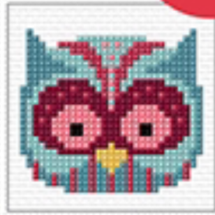 Cross Stitch Mini Owl Kit by Create Handmade