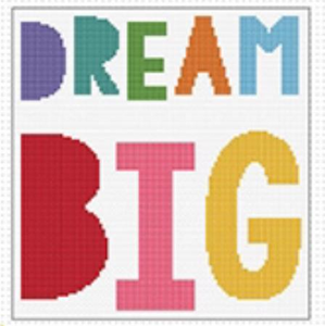 Dream Big Cross Stitch Kit by Create Handmade