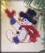 Mill Hill Snowflake Frosty Holiday Pin
