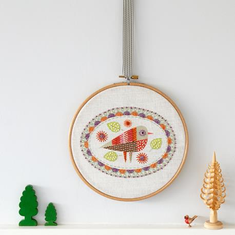 Birdie 3 Embroidery Kit by Nancy Nicholson