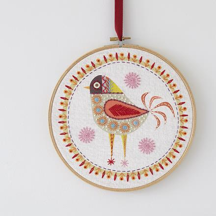 Birdie 4 Embroidery Kit by Nancy Nicholson
